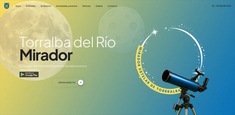 Disponible la aplicación móvil del Mirador Estelar de Torralba del Río